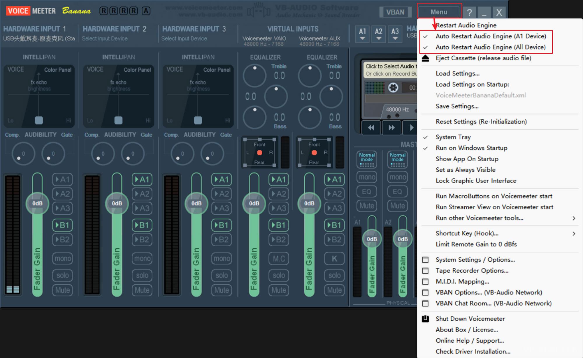 VoiceMeeter Banana VB Audio VB Cable 